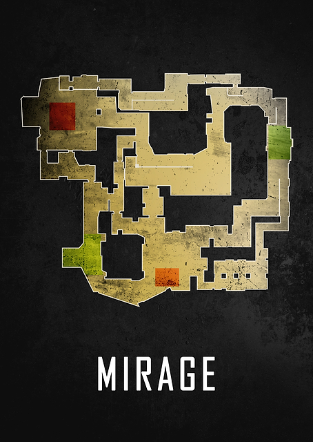 Mirage Map Black / PLATINA