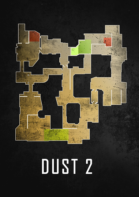 Dust2 Black Map / PLATINA