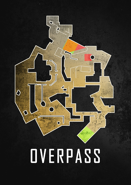 Overpass Map Black / PLATINA