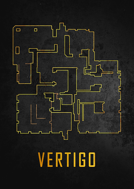 Vertigo Map Black And Gold / PLATINA