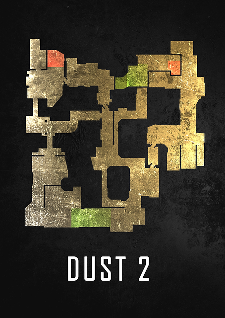 Dust 2 Map Black / PLATINA