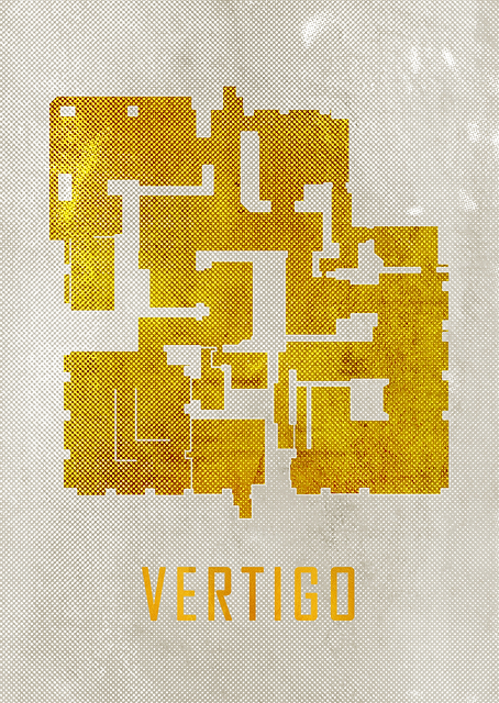 Vertigo Map White And Gold / PLATINA