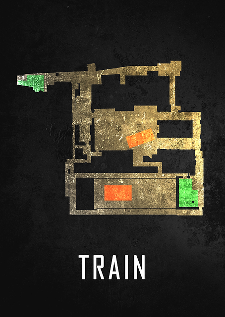 Train Black Map / PLATINA