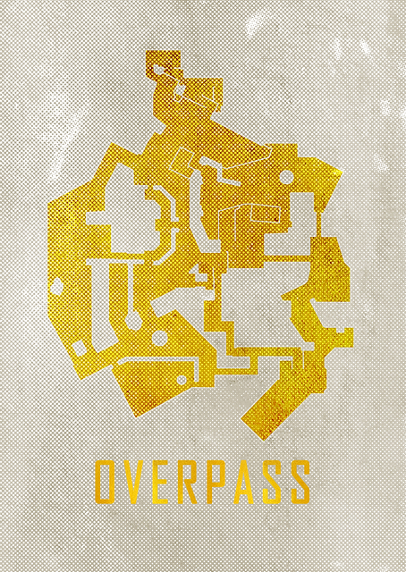 Overpass Map White Gold / PLATINA
