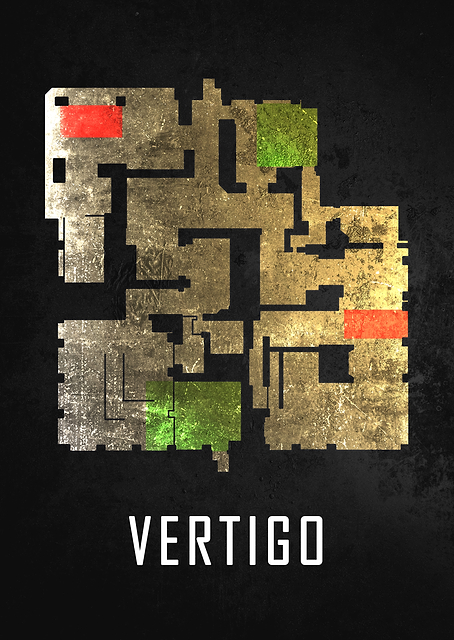 Vertigo Black Map / PLATINA