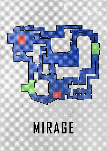 Mirage White Map / PLATINA