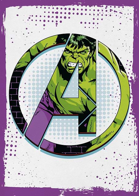 Avengers Logo Hulk / platina