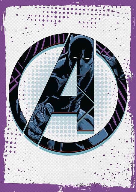 Avengers Logo Panther / platina