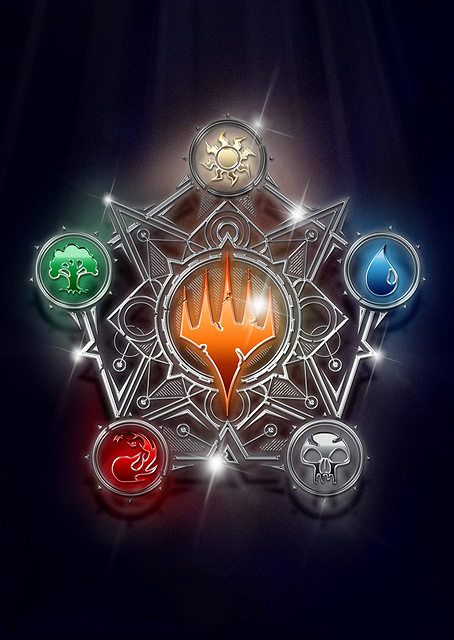 Neon Mana Symbols / PLATINA
