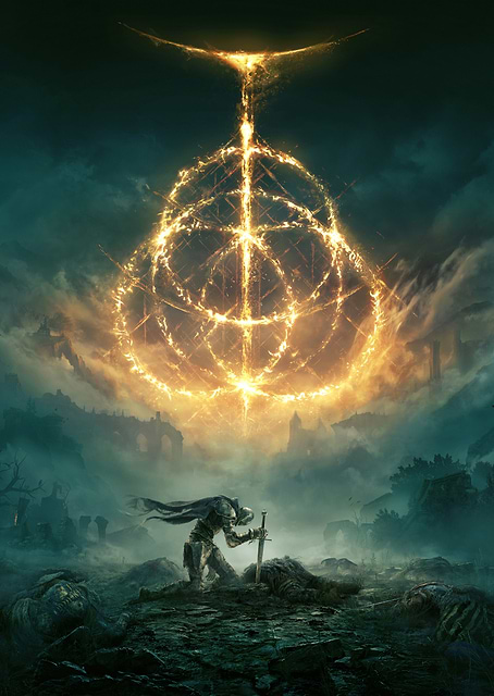 ELDEN RING key art h / platina