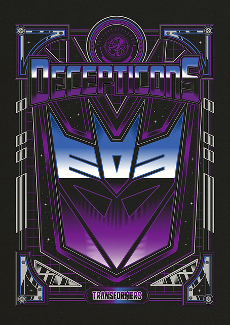 Decepticons Iconic Badge / PLATINA
