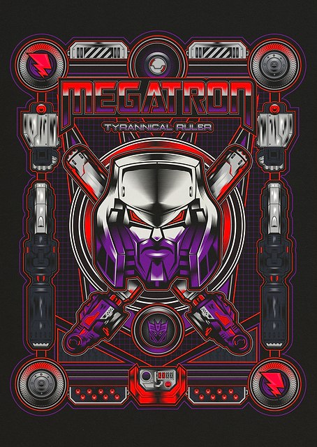 Megatron Iconic Badge / PLATINA