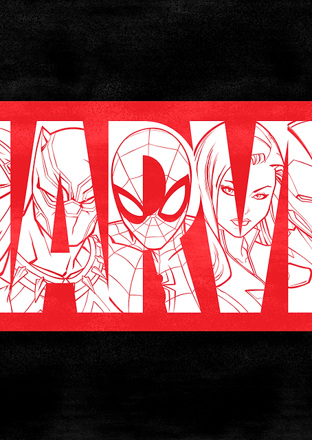 Marvel Logo 4 / PLATINA