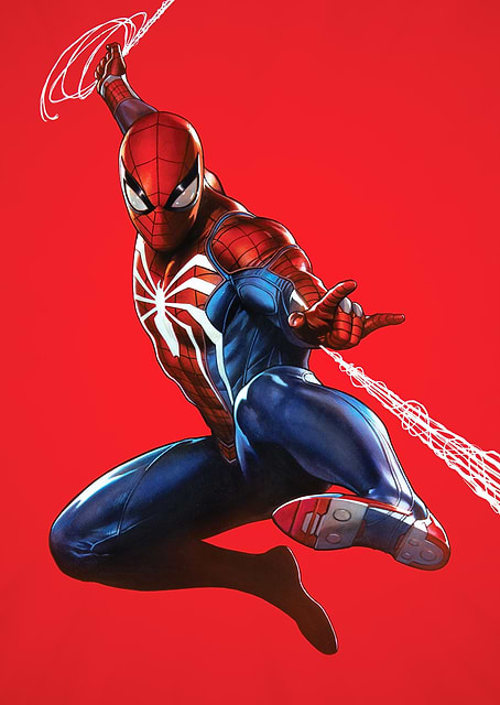 Spider-Man On red / platina
