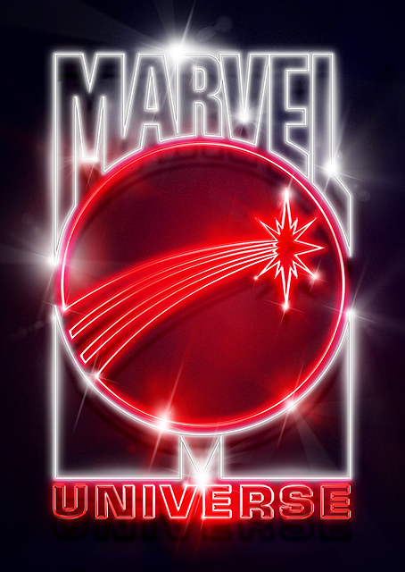 Marvel Universe neon / PLATINA