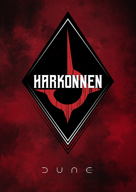 House Harkonnen Symbol / PLATINA