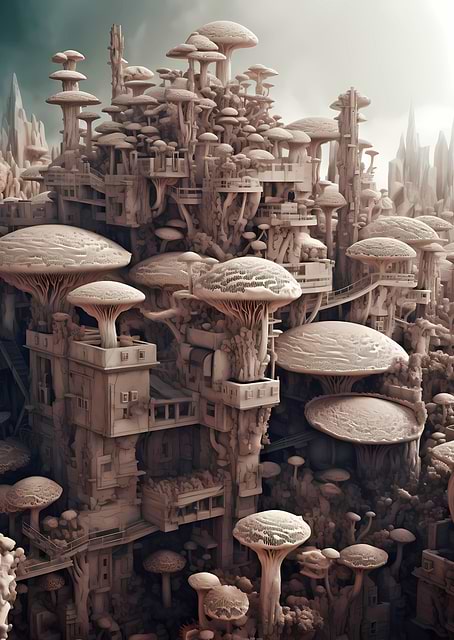 Mushroom bio castle / platina