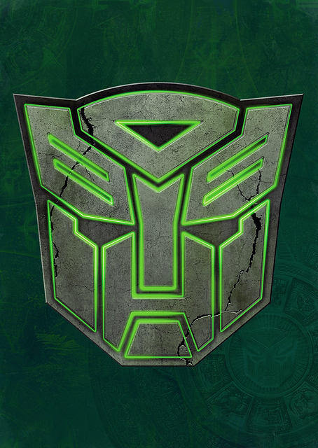 Autobots Symbol Green / PLATINA