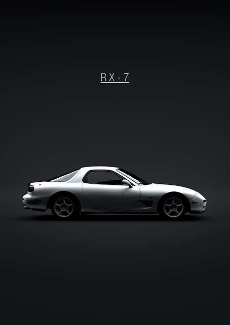 1997 Mazda RX7 White / PLATINA