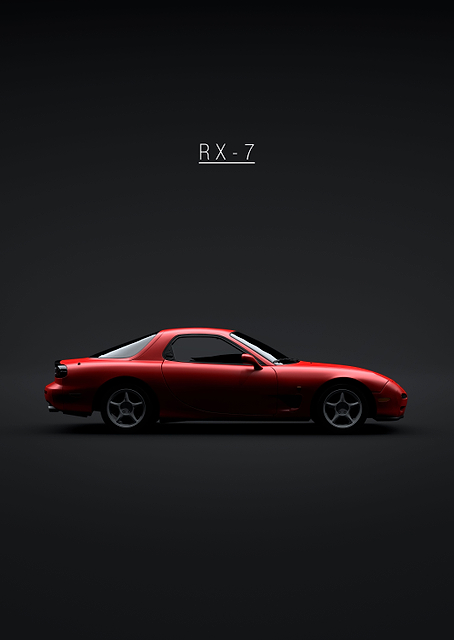 1997 Mazda RX7 Red / PLATINA