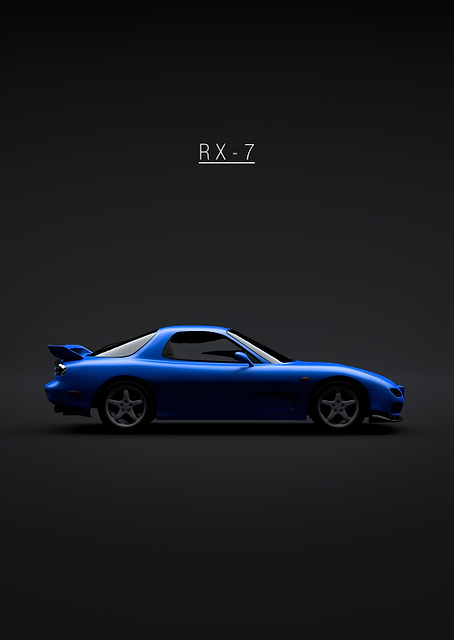 Mazda RX7 1999 Blue / PLATINA