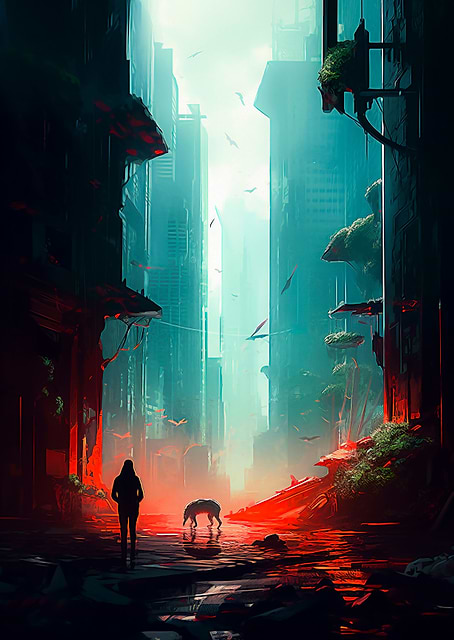Cyberpunk City Encounter / platina