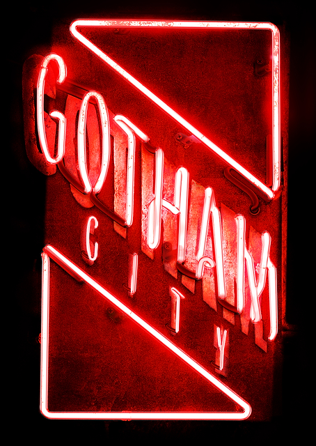 Gotham City Neon / platina
