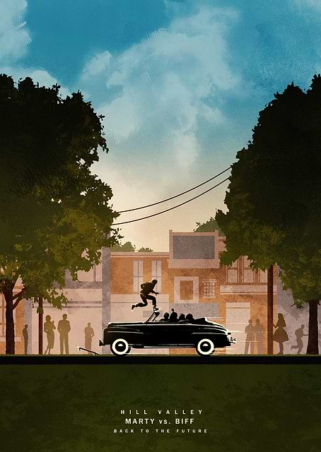 Marty vs. Biff / platina