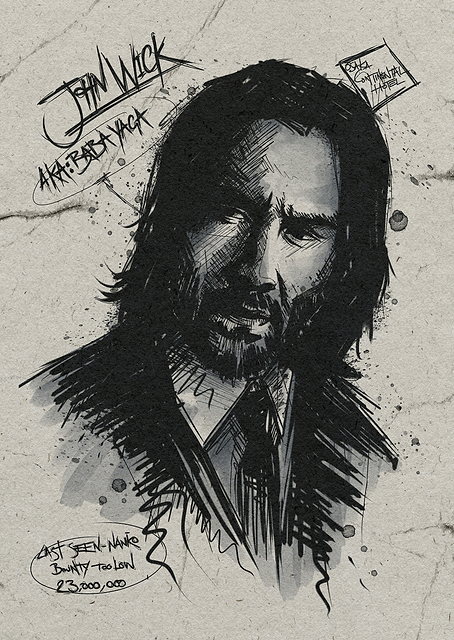 Baba Yaga: John Wick Portrait / PLATINA