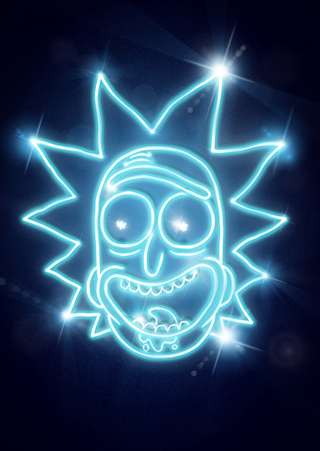 Neon Rick Blue / PLATINA