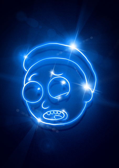 Neon Morty Blue / PLATINA