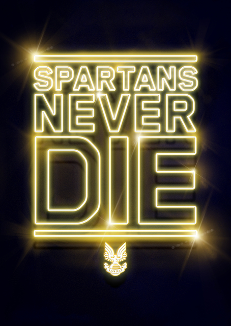 Spartans Never Die Neon / PLATINA