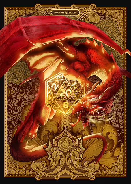 Ancient Red Dragon & Gold / PLATINA