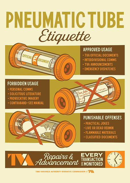 Pneumatic Tube Etiquette / PLATINA