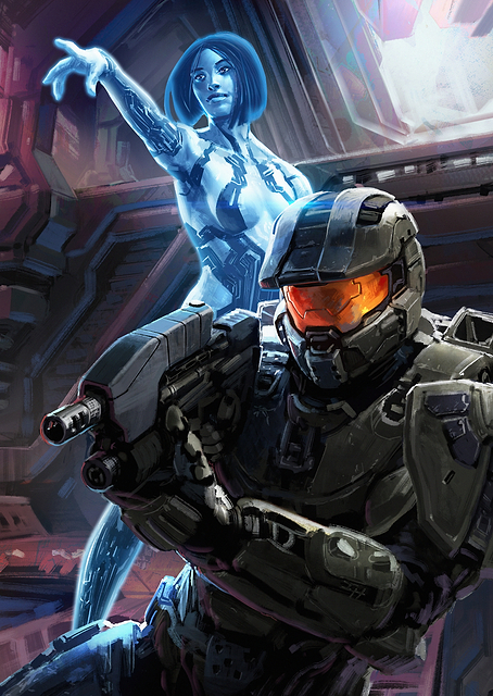 Cortana and Master Chief / PLATINA