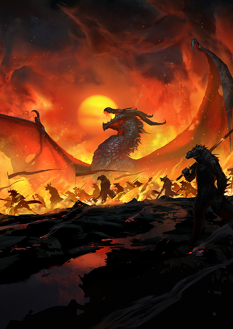 Dragon Dawn Portrait / PLATINA