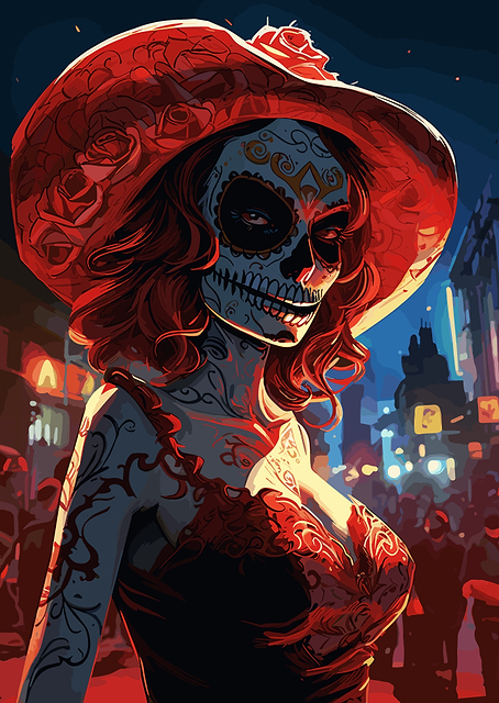 Miami Calavera Catrina / platina