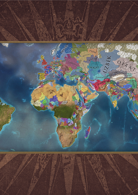 World Brown Map / PLATINA