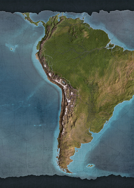 South America Blue Terrain / PLATINA