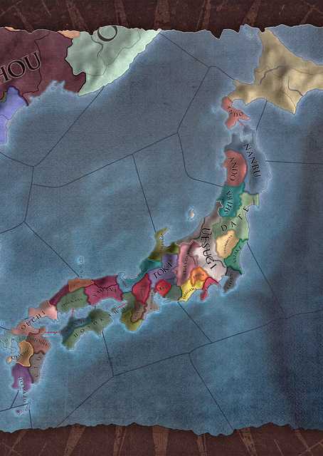 Japan Brown Map / PLATINA