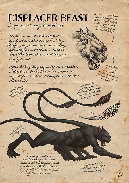 Displacer Beast Note / PLATINA