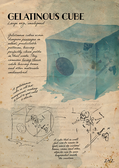 Gelatinous Cube Note / PLATINA