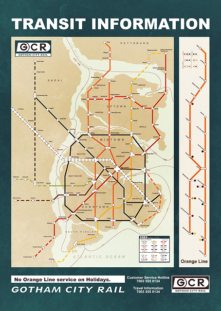 Gotham City map / PLATINA