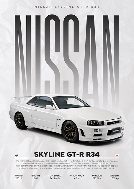 Nissan Skyline GTR R34 / PLATINA