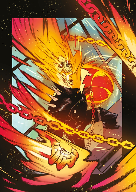 Ghost Rider Variant Card / PLATINA