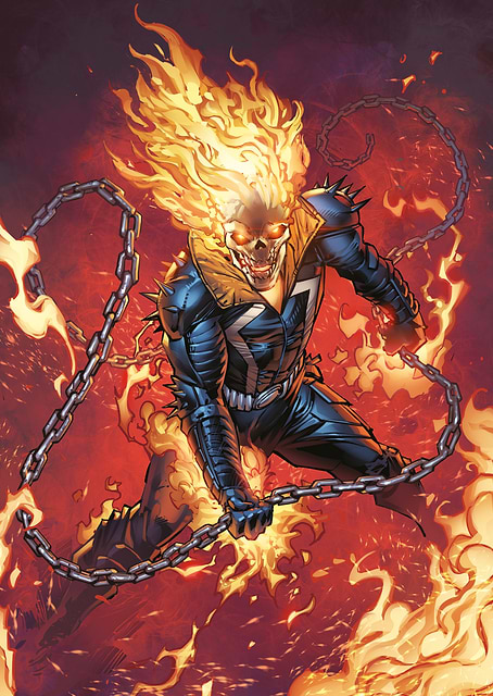 Ghost Rider Base Card / platina