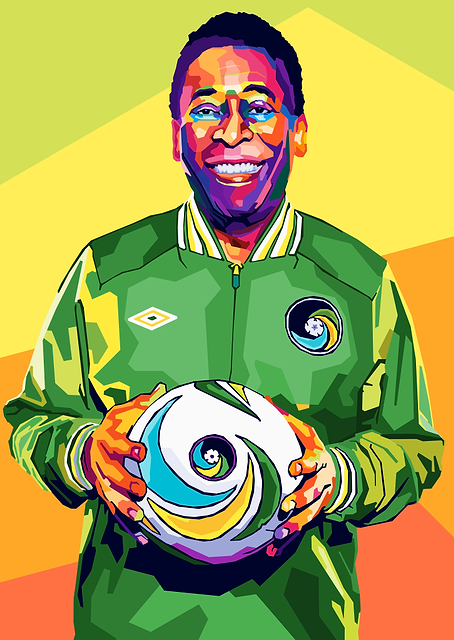Pele Legendary Footballer / PLATINA
