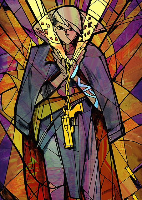God Queen Stained Glass / PLATINA