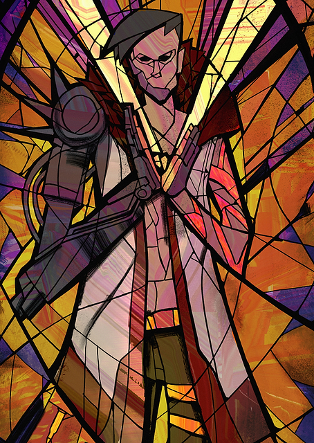 God King Stained Glass / PLATINA