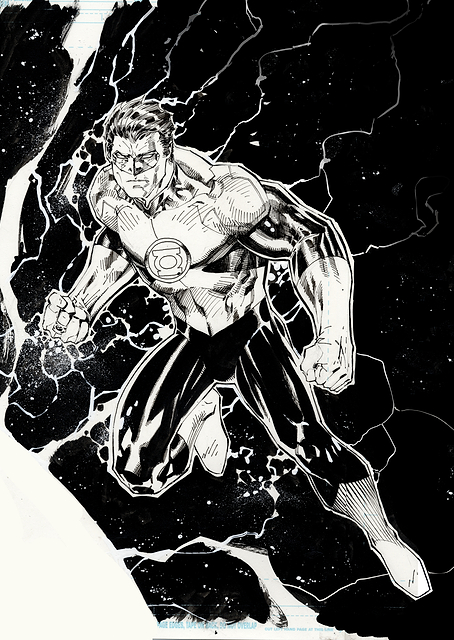 Green Lantern Vol 5 #20 BW / PLATINA